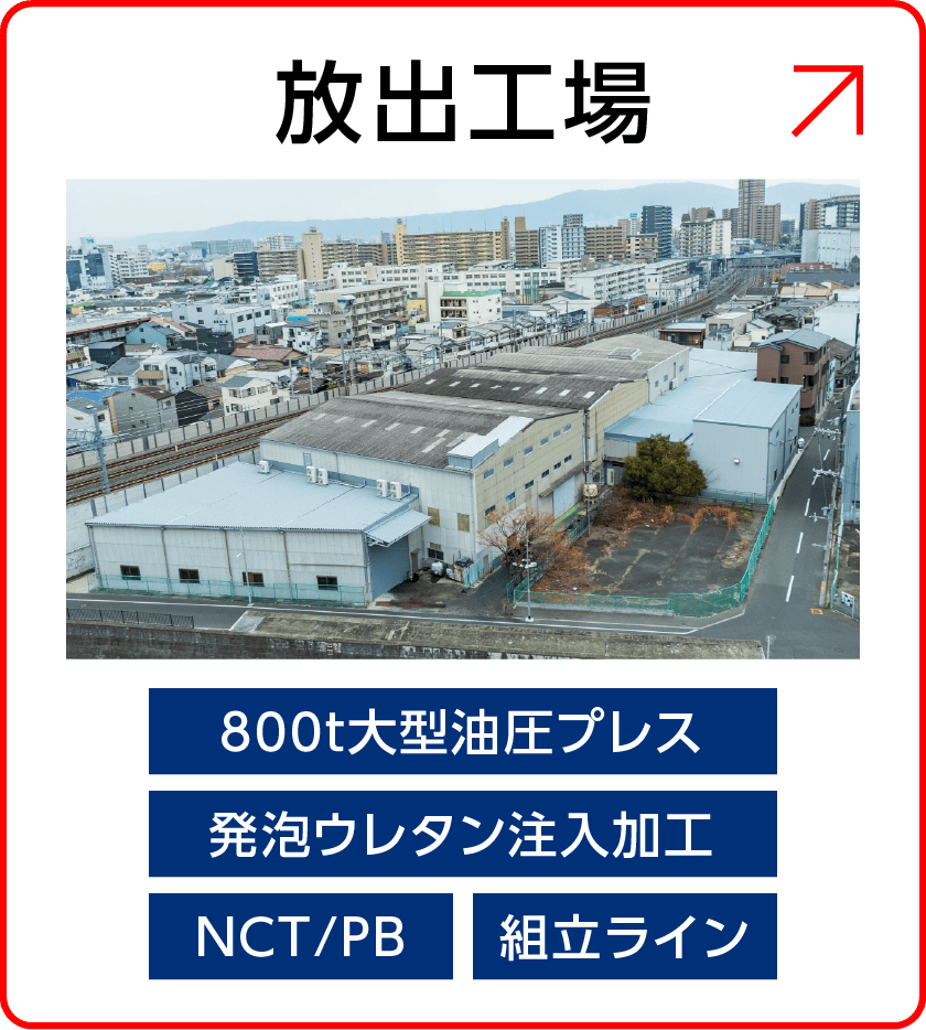 放出工場の外観